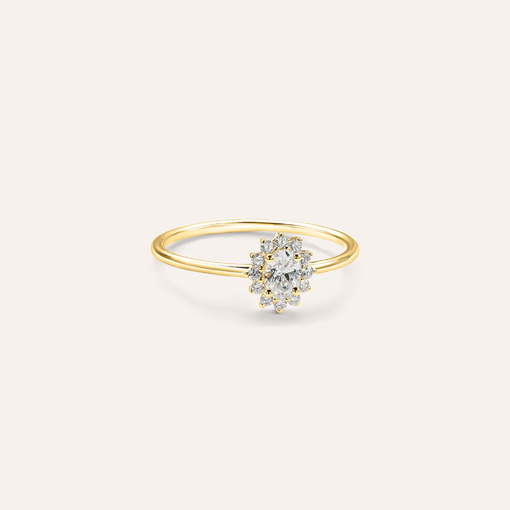 Anello Diamade Glam Oro Giallo Diamante Lab-Grown - Anelli con Pietre Donna | Stroili