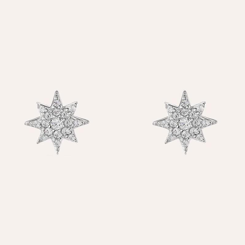 Orecchini Lobo Silver Moments Argento Rodiato Cubic Zirconia - Orecchini a Lobo Donna | Stroili
