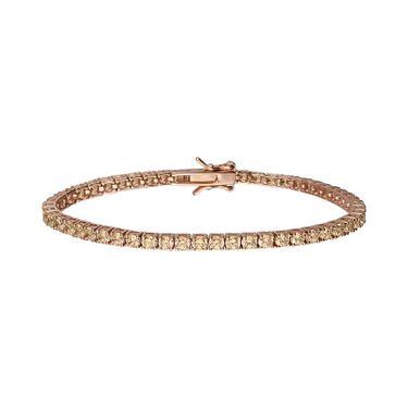 Bracciale Tennis Silver Rainbow Argento Rosa Cubic Zirconia