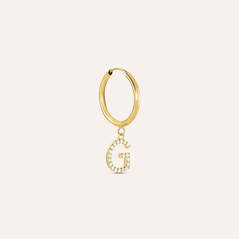 Mono Orecchino A Cerchio Toujours Oro Giallo Cubic Zirconia - Mono Orecchino Donna | Stroili