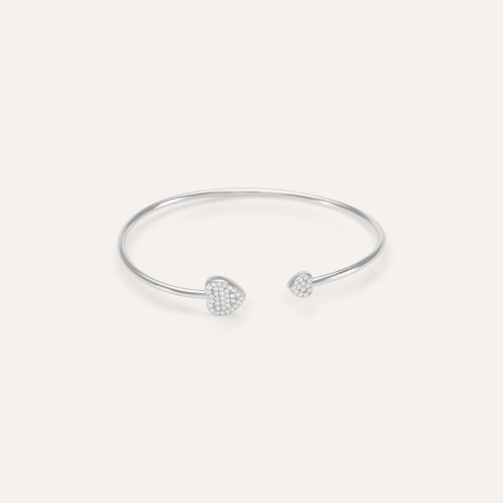 Bangle Silver Shine Argento Rodiato Cubic Zirconia - Bracciali Rigidi Donna | Stroili