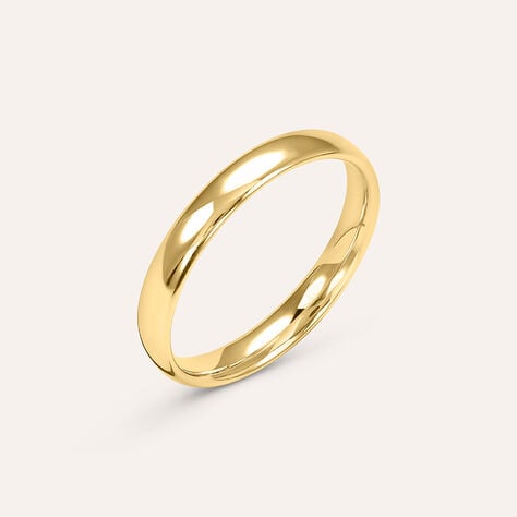 Fede Comoda Leggera 3 mm Oro Giallo - Anelli con Incisione Unisex | Stroili