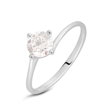 Anello Solitario Valentino Firmamenti Oro Bianco E Diamante - Anelli con Pietre Donna | Stroili