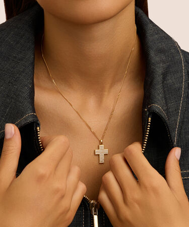Pendente Holy Oro Giallo Cubic Zirconia