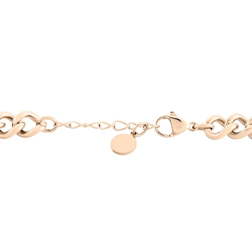 Bracciale Lady Message Acciaio Rosa Cristallo - Bracciali Donna | Stroili