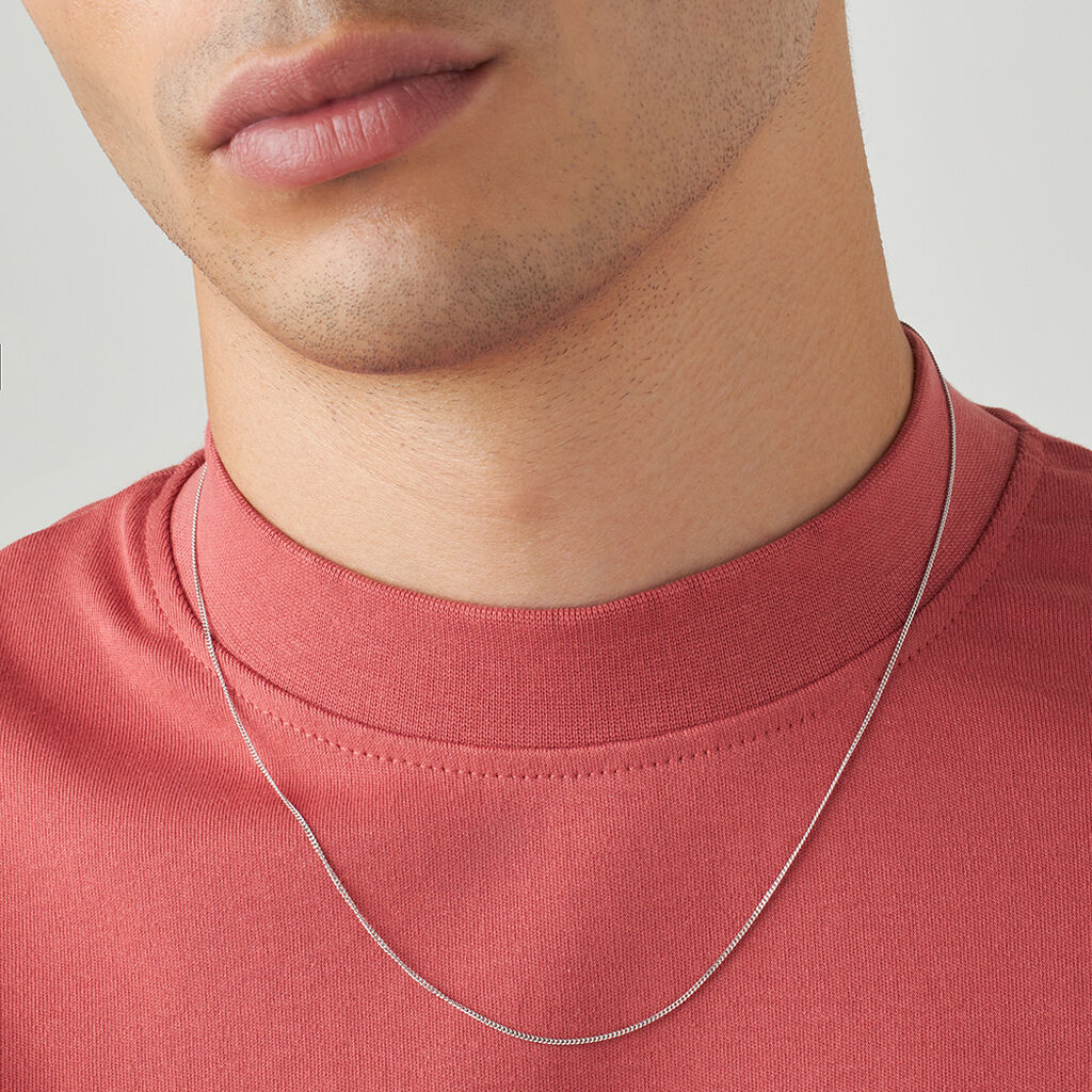 Catena L'homme Or Oro Bianco - Collane Catena Uomo | Stroili