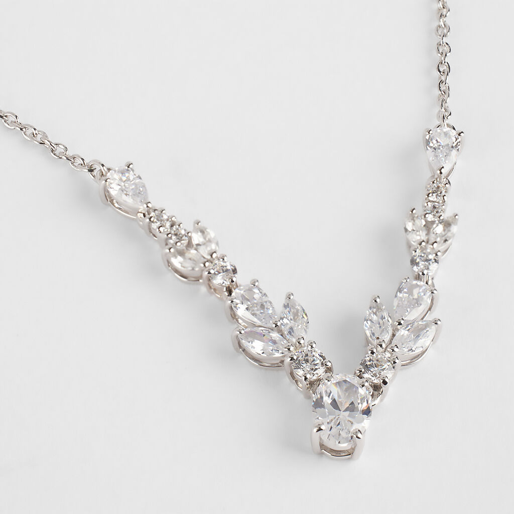 Collana Silver Elegance Argento Rodiato Cubic Zirconia - Collane Donna | Stroili