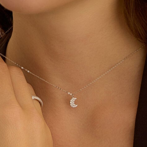 Collana Claire Oro Bianco Cubic Zirconia - Collane Donna | Stroili