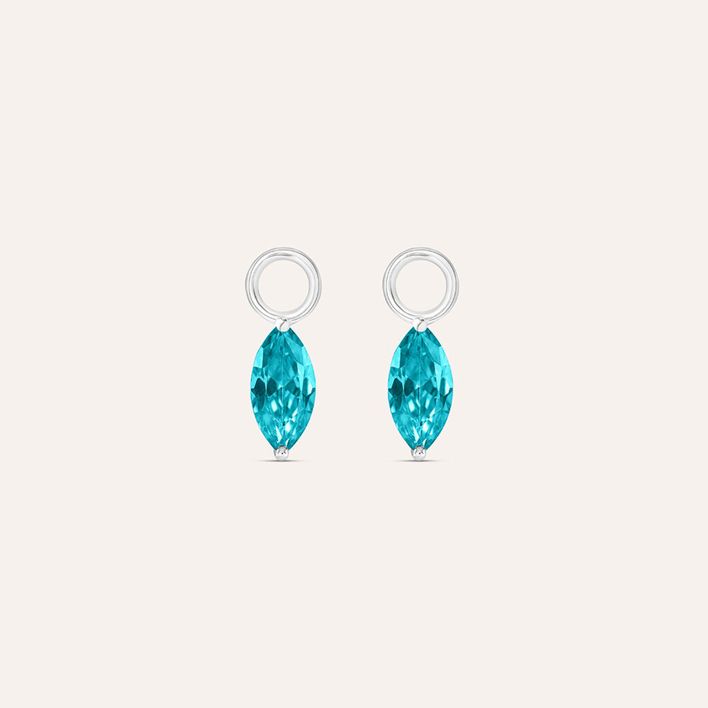 Charm per Orecchini a Cerchio Silver Rainbow Argento Rodiato Cubic Zirconia - Orecchini Componibili Donna | Stroili