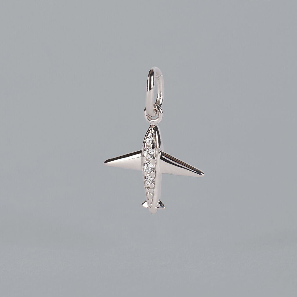 Pendente Poème Oro Bianco Cubic Zirconia - Ciondoli Donna | Stroili