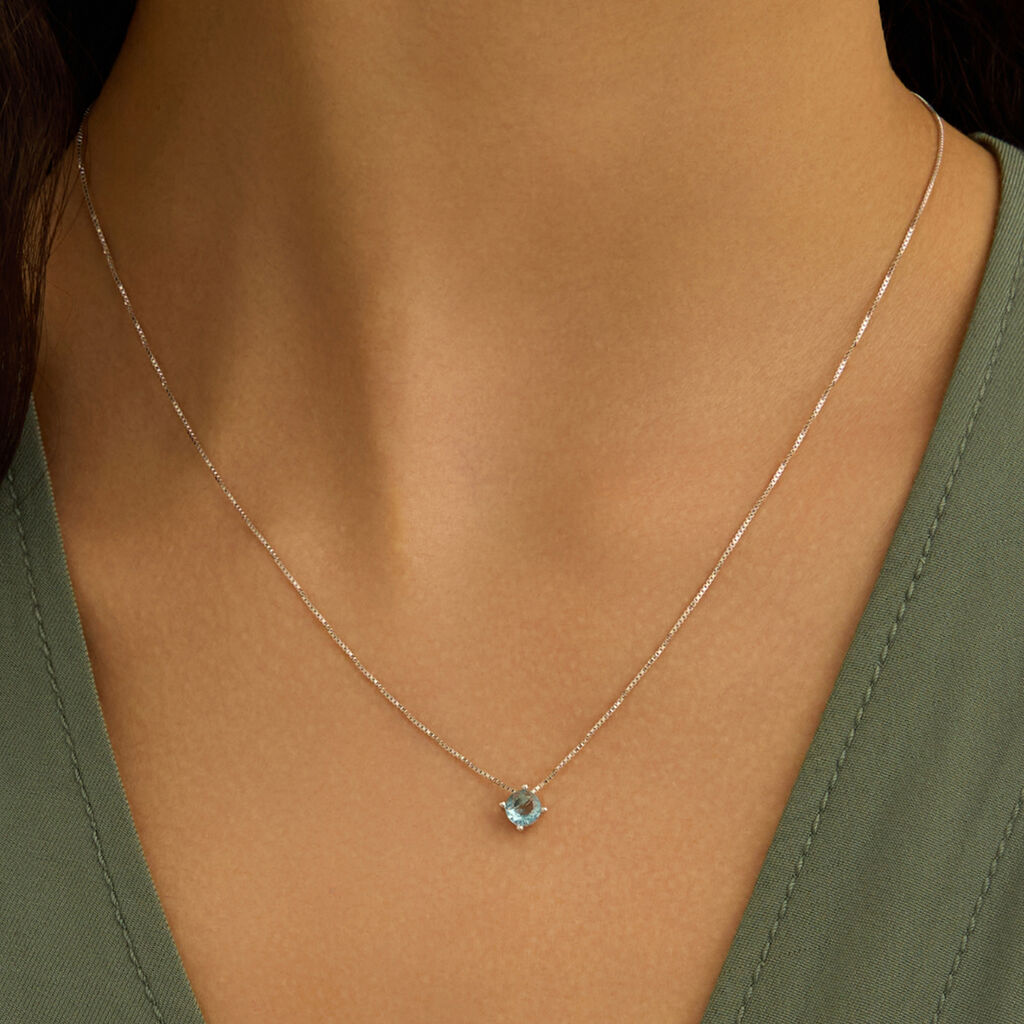 Collana Punto Luce Silver Rainbow Argento Rodiato Cubic Zirconia