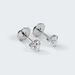 Orecchini Lobo Punto Luce Diamade Oro Bianco Diamante Lab-Grown - Orecchini a Lobo Donna | Stroili