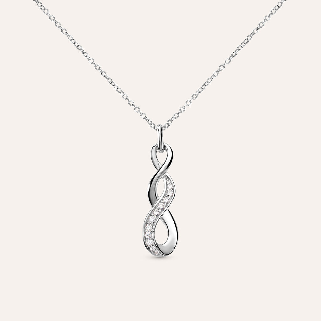 Collana Silver Shine Argento Rodiato Cubic Zirconia