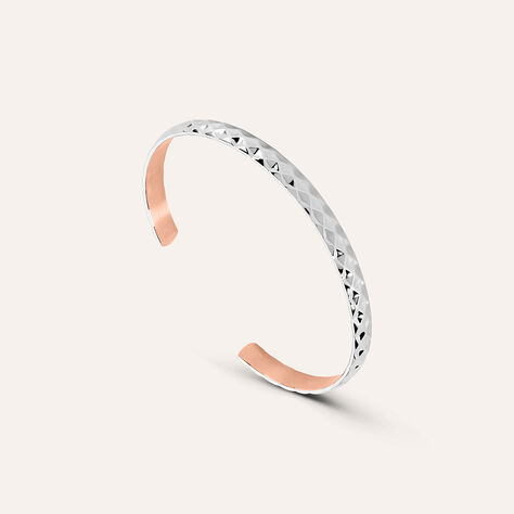 Bangle Lady Code Acciaio Bicolore Diamantato - Bracciali Donna | Stroili