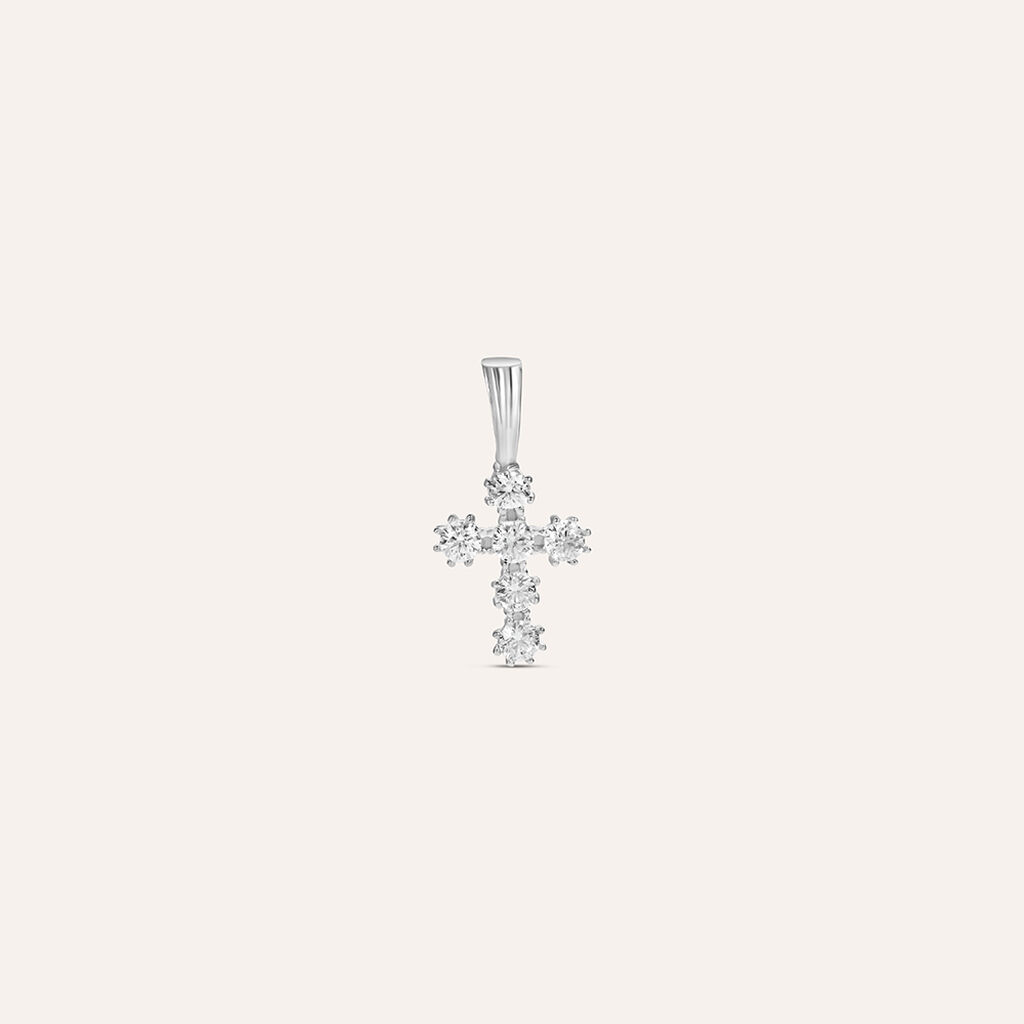 Pendente Holy Oro Bianco Cubic Zirconia