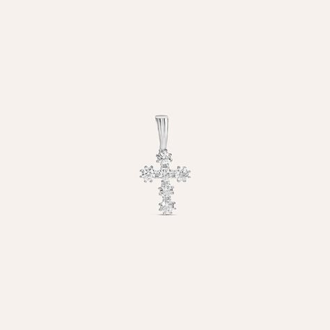 Pendente Holy Oro Bianco Cubic Zirconia - Ciondoli Donna | Stroili