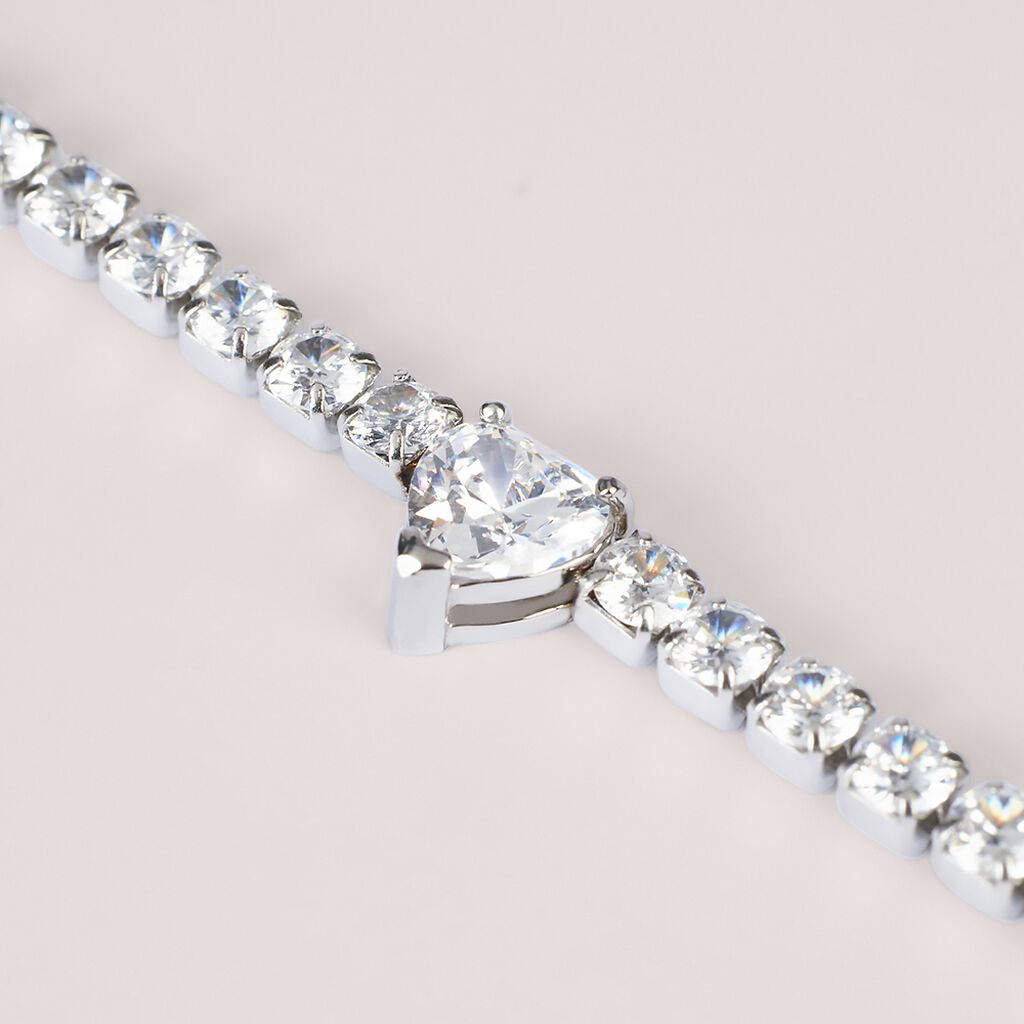 Bracciale Tennis Lady Chic Acciaio Cristallo - Bracciali Tennis Donna | Stroili
