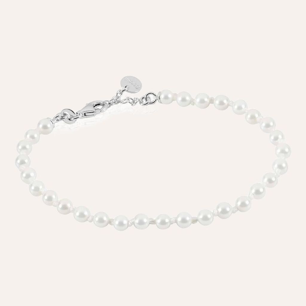 Bracciale Silver Pearls Argento Rodiato Perla sintentica