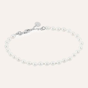 Bracciale Silver Pearls Argento Rodiato Perla sintetica
