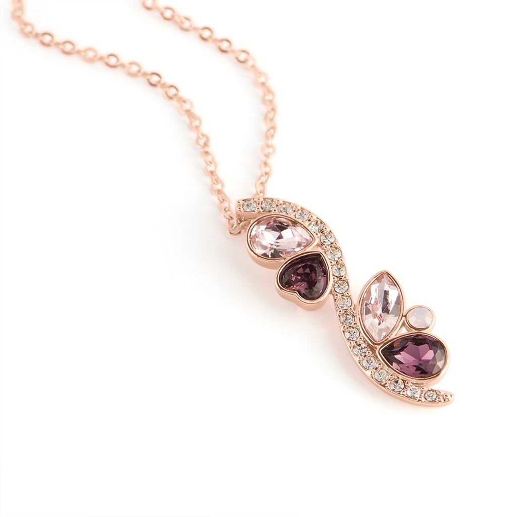 Collana Violet Ottone Rosa Cristallo - Collane Donna | Stroili