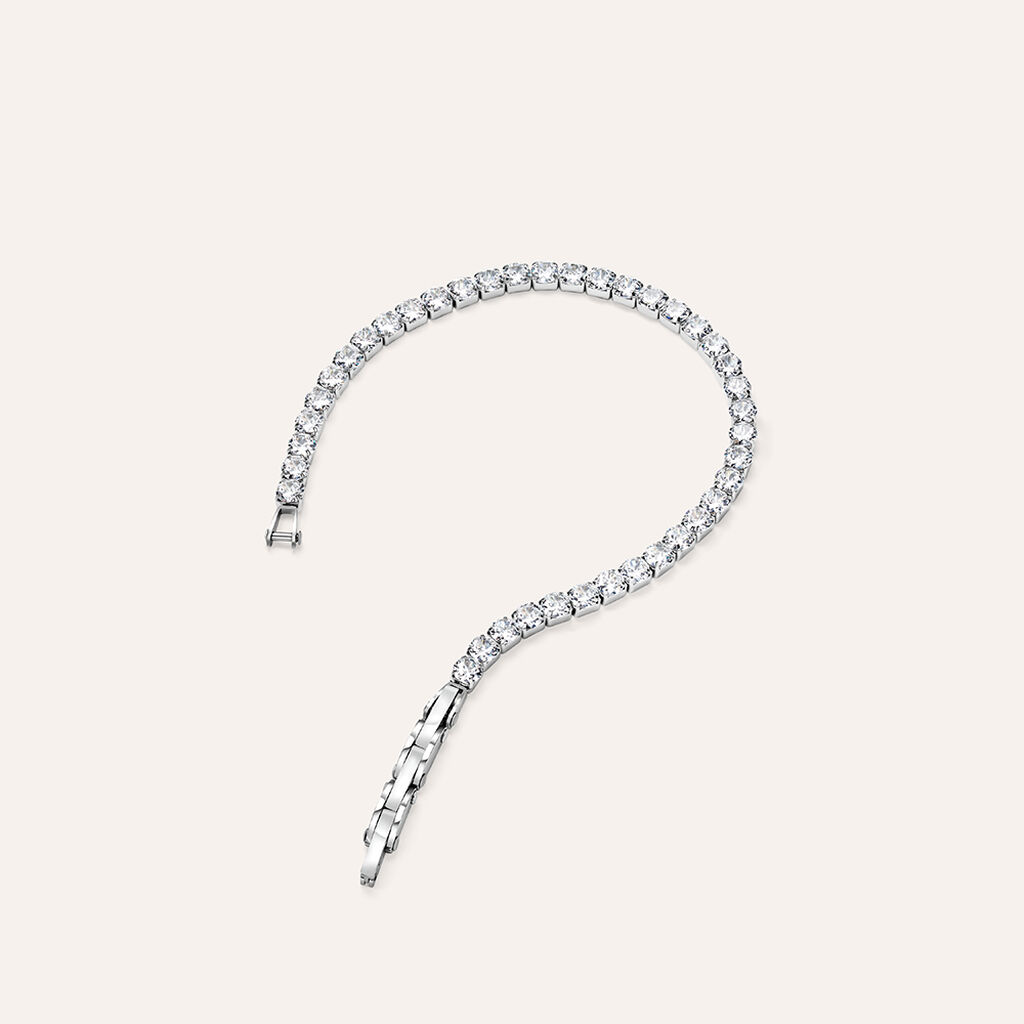 Bracciale Man Code Acciaio Cristallo - Bracciali Uomo | Stroili