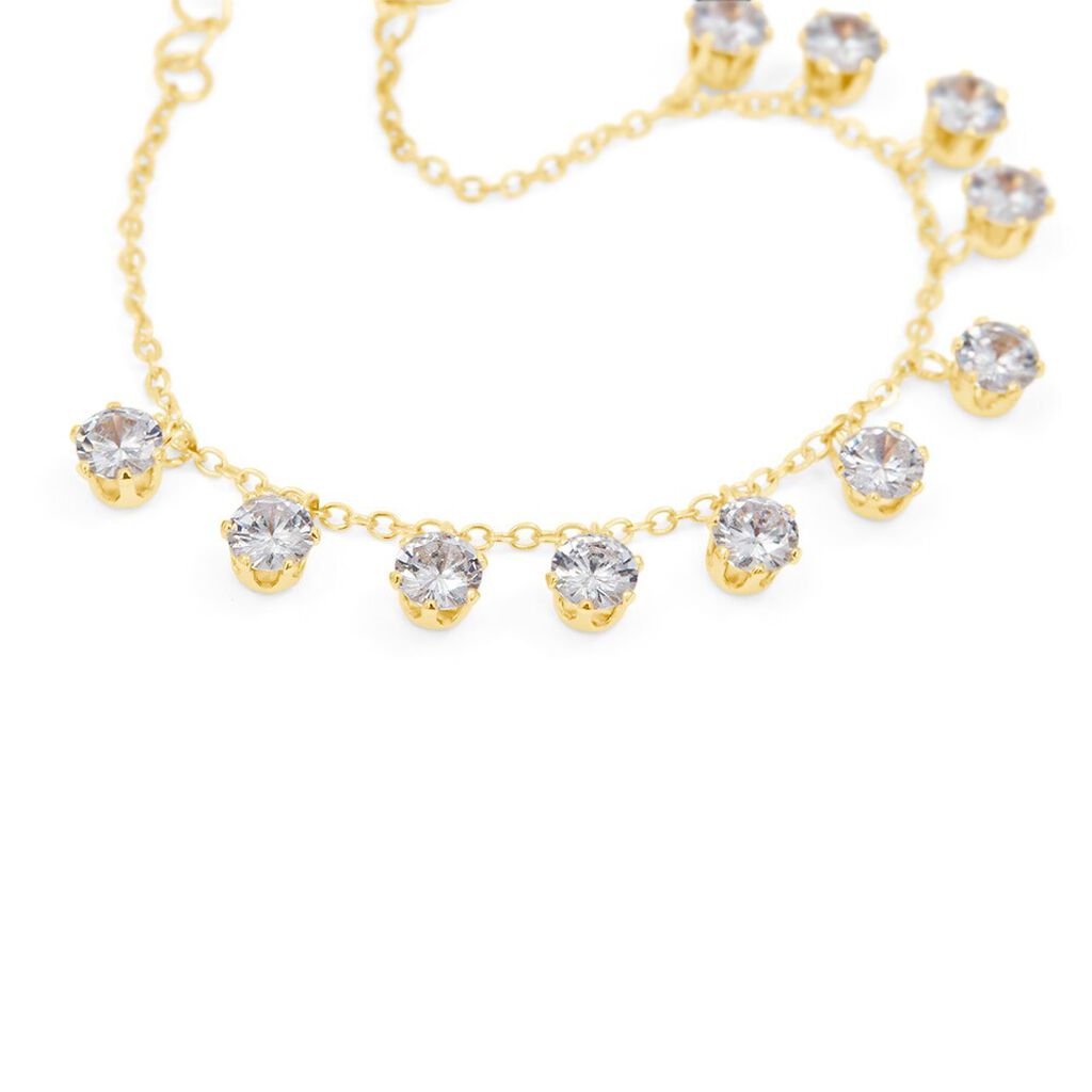Bracciale Multi Punto Luce Romantic Shine Metallo Dorato Cristallo - Bracciali Donna | Stroili