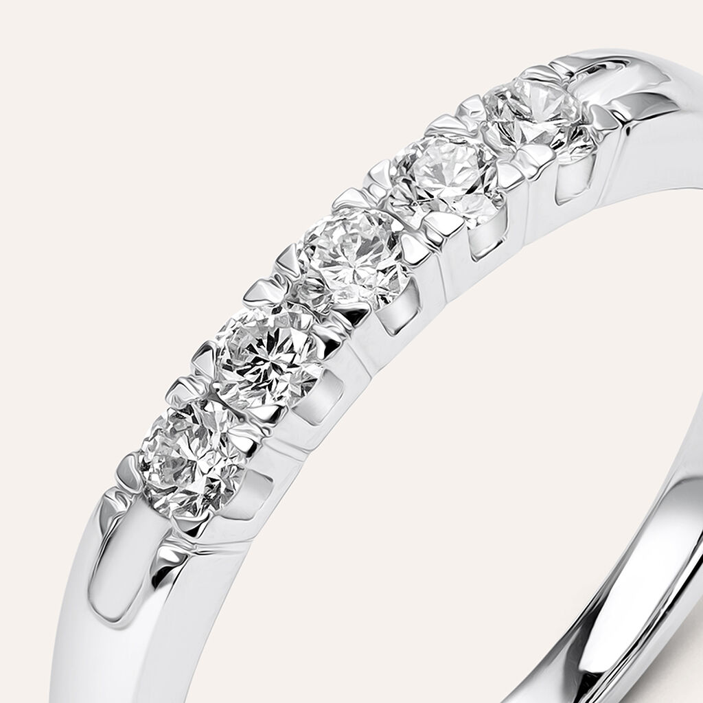 Anello Riviere Firmamenti Oro Bianco Diamante - Gioielli Donna | Stroili