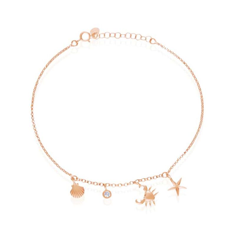 Cavigliera Silver Collection Argento Rosa Cubic Zirconia - Cavigliere Donna | Stroili