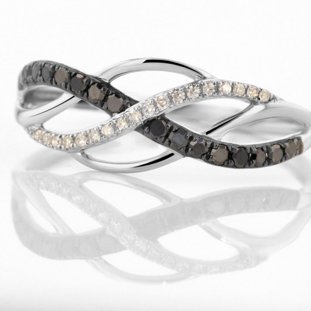 Anello Fascia Sophia Oro Bianco Diamante