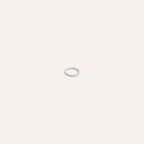 Piercing Orecchio Daith Bon Ton Oro Bianco Cubic Zirconia - Piercing Orecchio Donna | Stroili