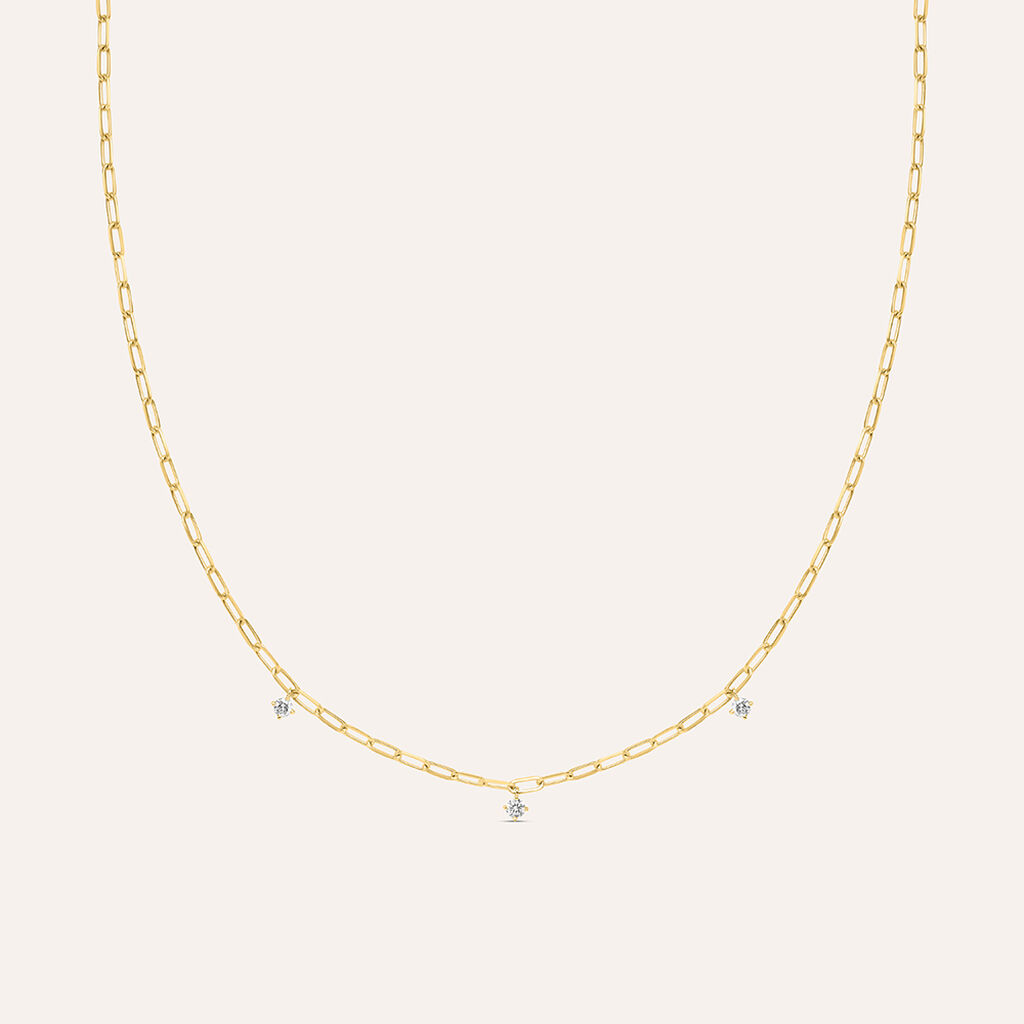 Collana Diamade Glam Oro Giallo Diamante Lab-Grown