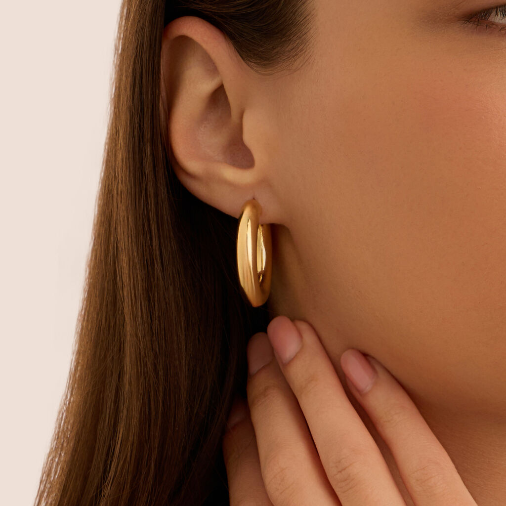 Orecchini A Cerchio Toujours Oro Giallo - Orecchini a Cerchio Donna | Stroili