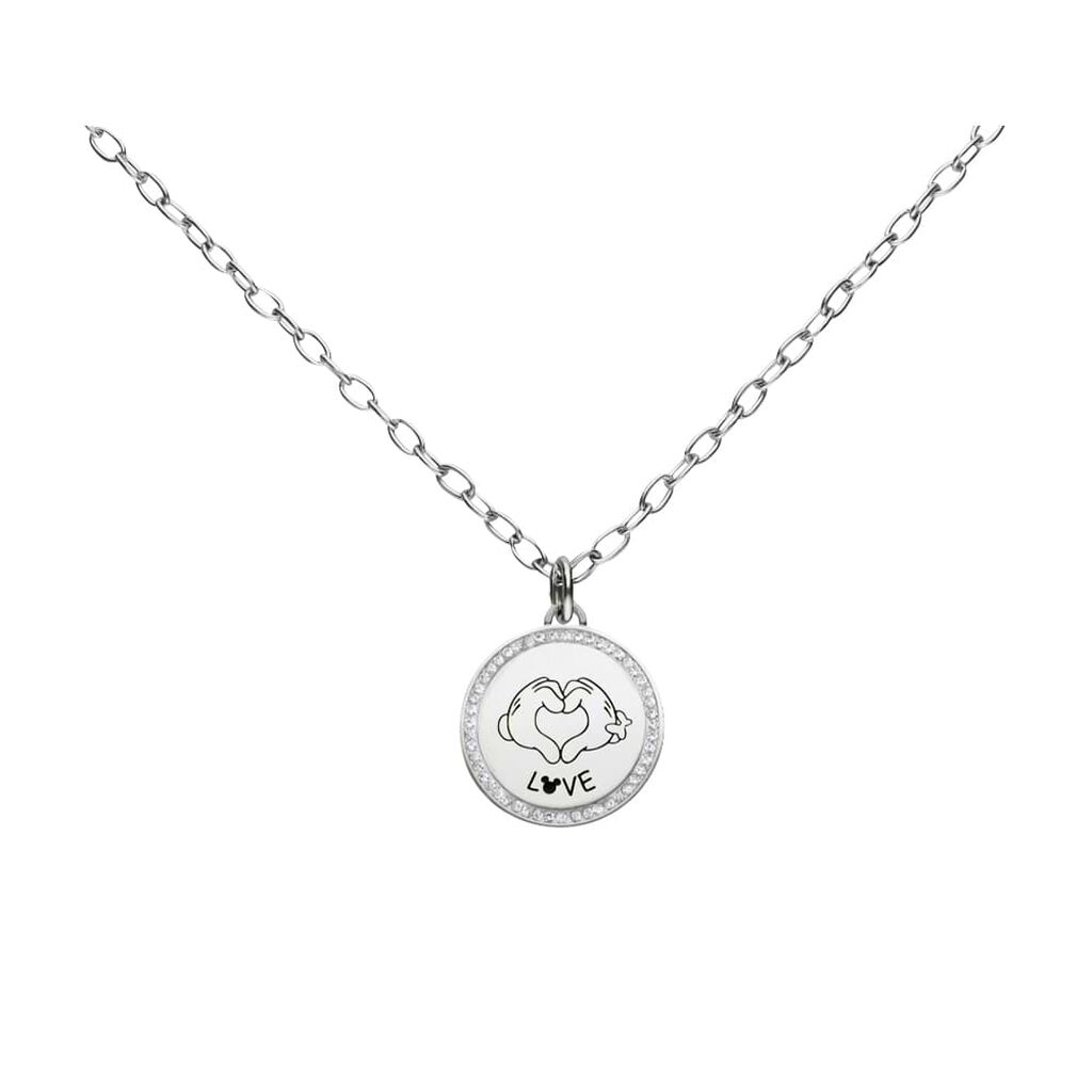 Collana Lady Message Acciaio Disney e Cristalli - Collane Donna | Stroili