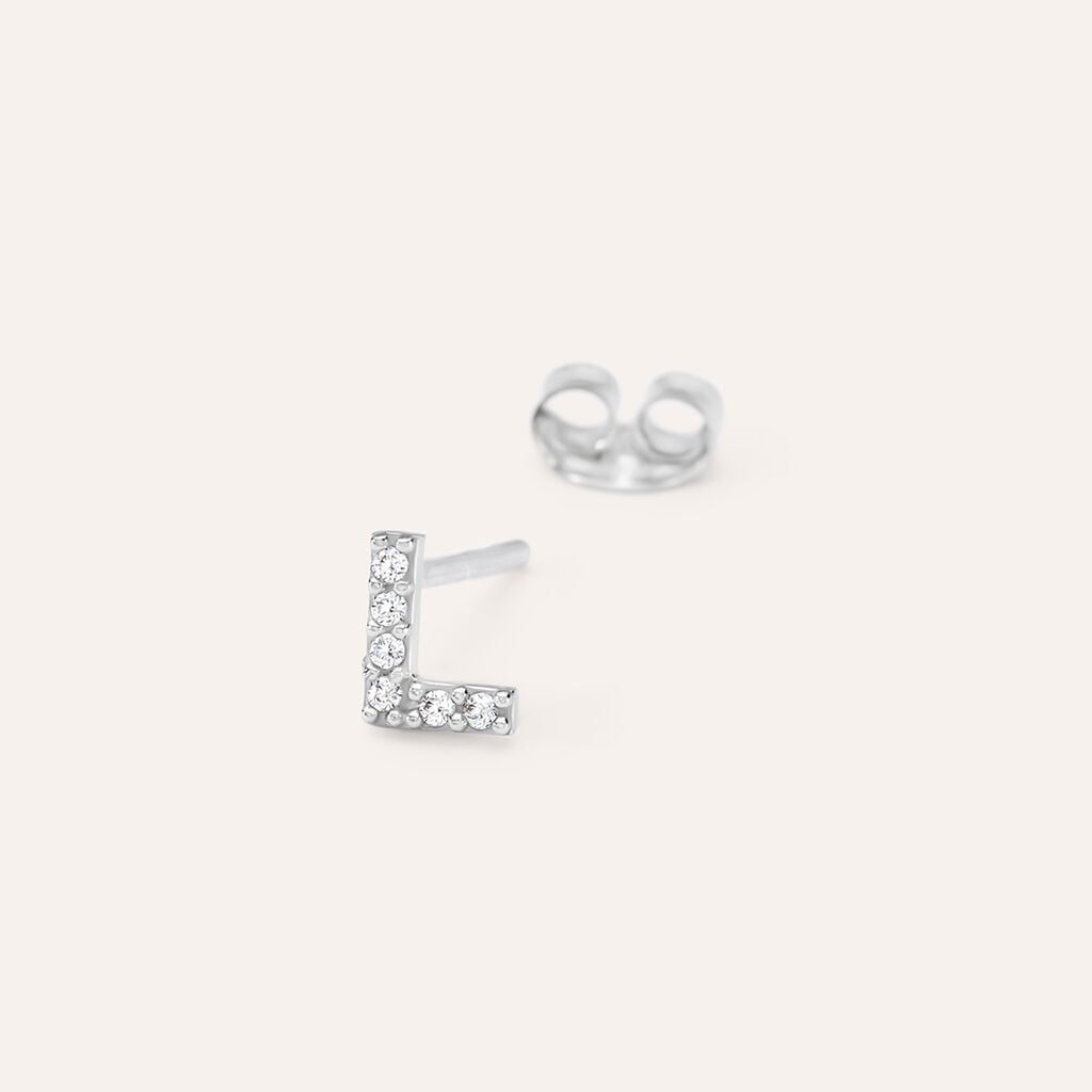 Mono Orecchino Lobo Silver Moments Argento Rodiato Cubic Zirconia