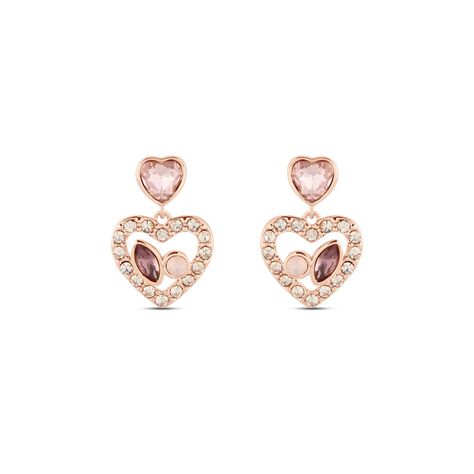 Orecchini Pendenti Violet Ottone Rosa Cristallo - Orecchini Pendenti Donna | Stroili