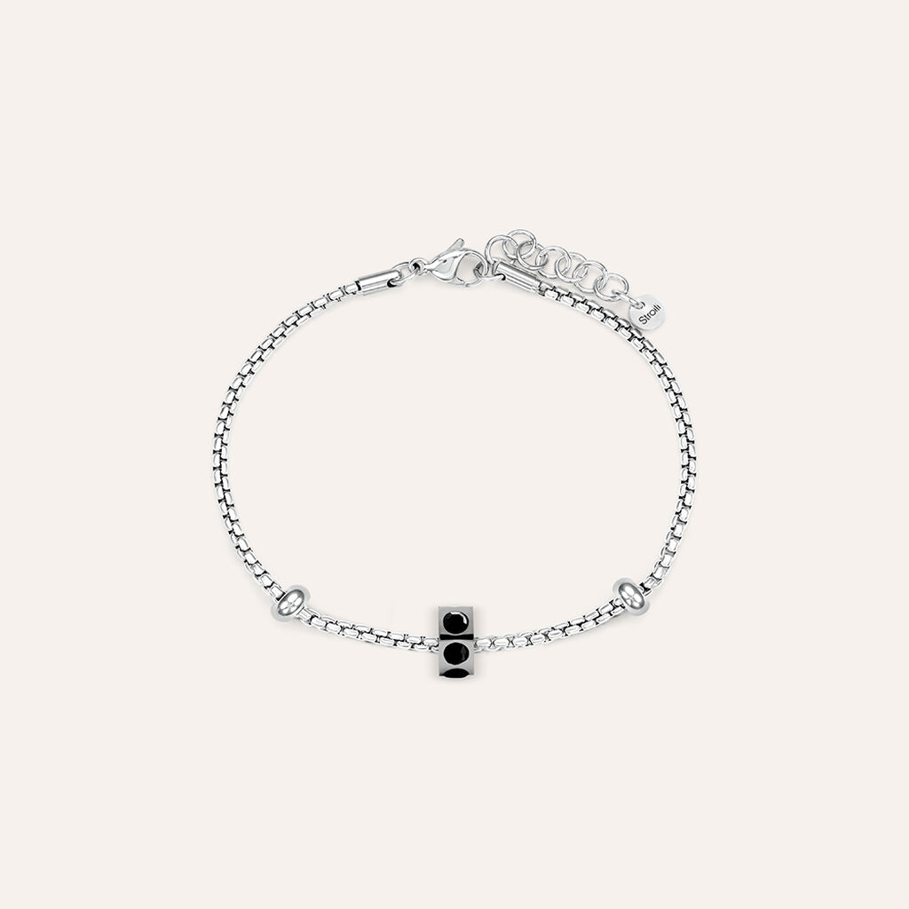 Bead Essential Code Acciaio Cristallo - Beads Uomo | Stroili
