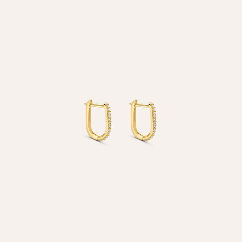 Orecchini A Cerchio Toujours Oro Giallo Cubic Zirconia - Orecchini a Cerchio Donna | Stroili