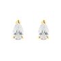 Orecchini Lobo Punto Luce Claire Oro Giallo Cubic Zirconia