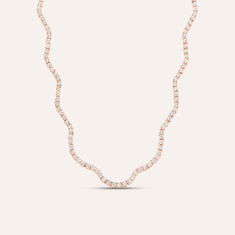 Collana Romantic Shine Ottone Rosa Cristallo - Collane Donna | Stroili
