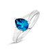 Anello Solitario Amélie Oro Bianco Topazio Cubic Zirconia - Anelli con Pietre Donna | Stroili