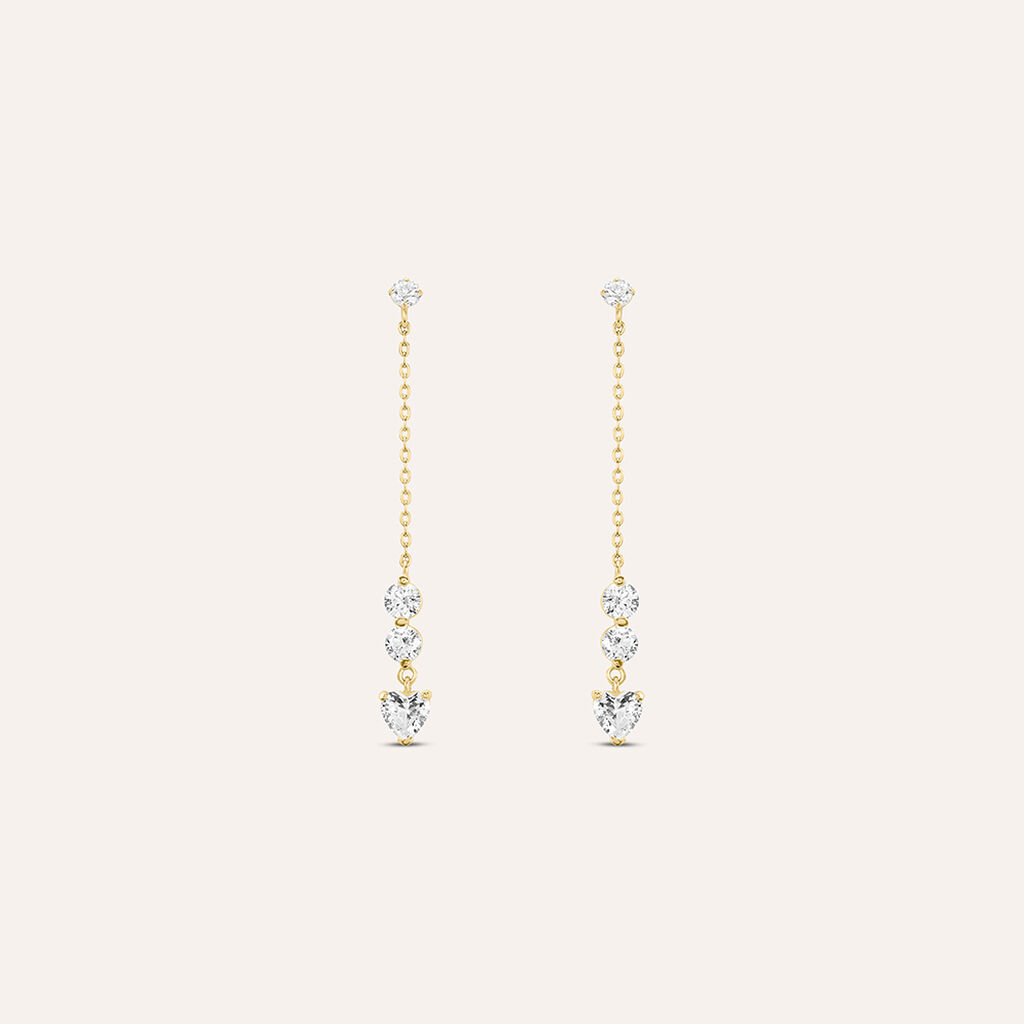 Orecchini Pendenti Claire Oro Giallo Cubic Zirconia - Gioielli Donna | Stroili