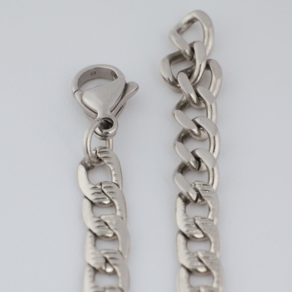 Bracciale Con Targhetta Man Code Acciaio