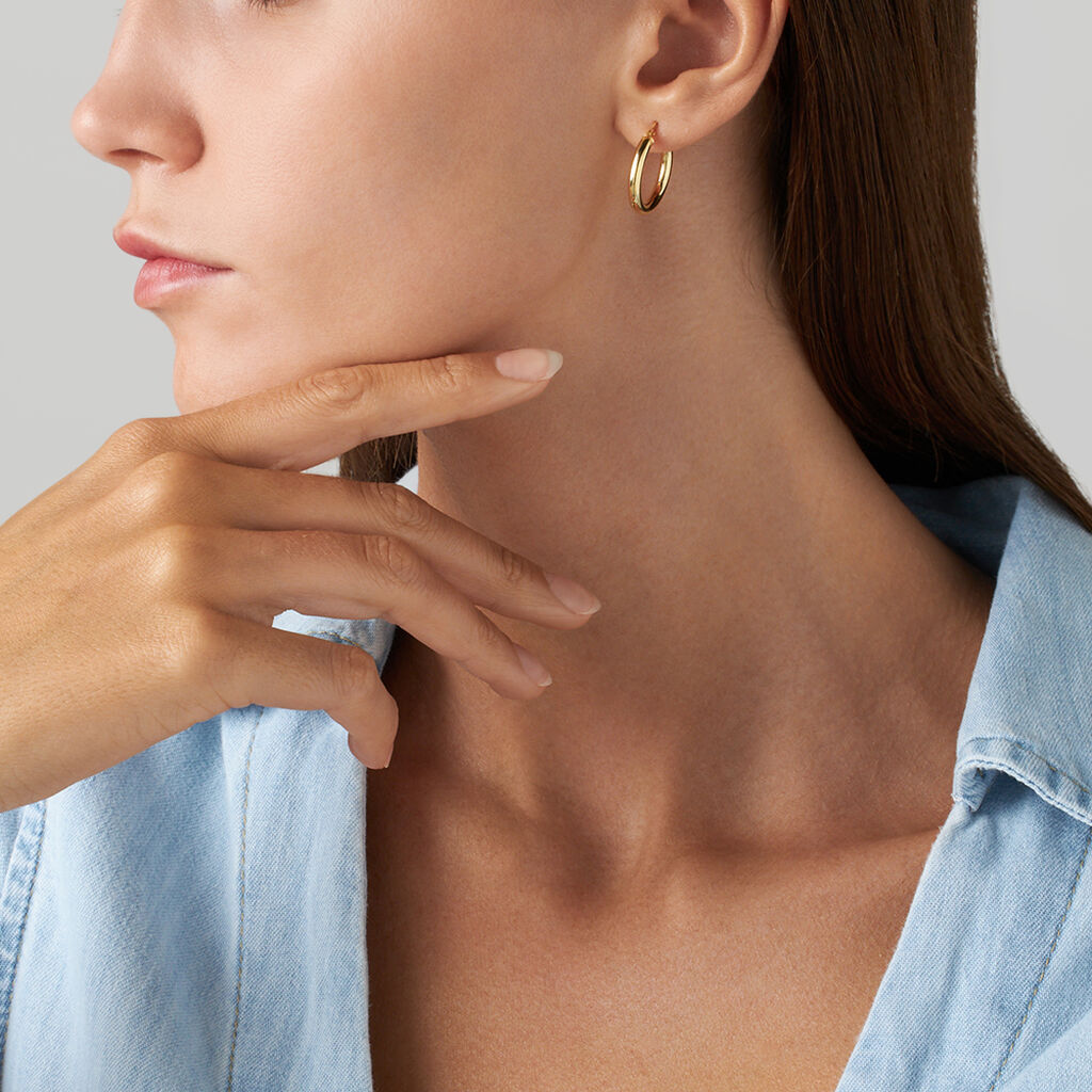 Orecchini A Cerchio Toujours Oro Giallo - Orecchini a Cerchio Donna | Stroili