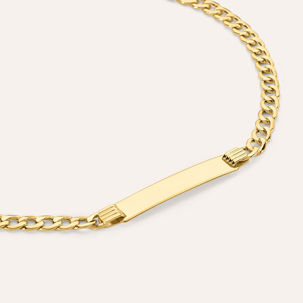 Bracciale Con Targhetta L'homme Or Oro Giallo