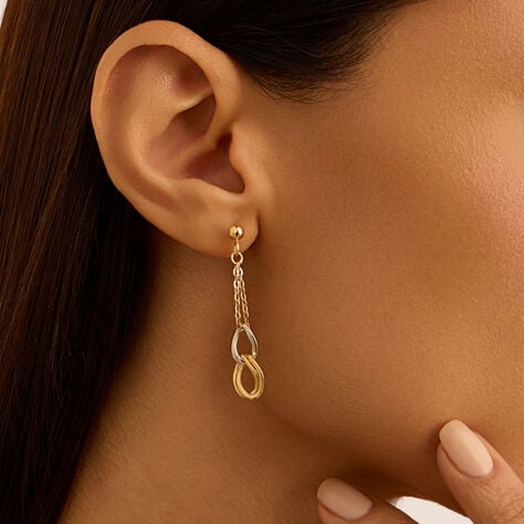 Orecchini Pendenti Beverly Oro Bicolore - Orecchini Pendenti Donna | Stroili