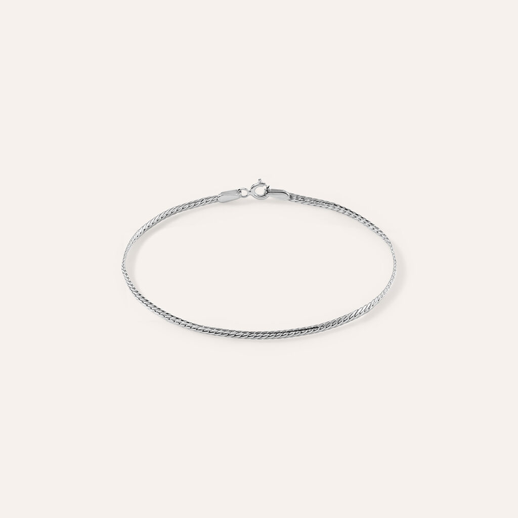 Bracciale Catena Colette Oro Bianco - Bracciali Donna | Stroili