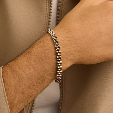 Bracciale Catena Man Code Acciaio Bicolore - Bracciali Uomo | Stroili