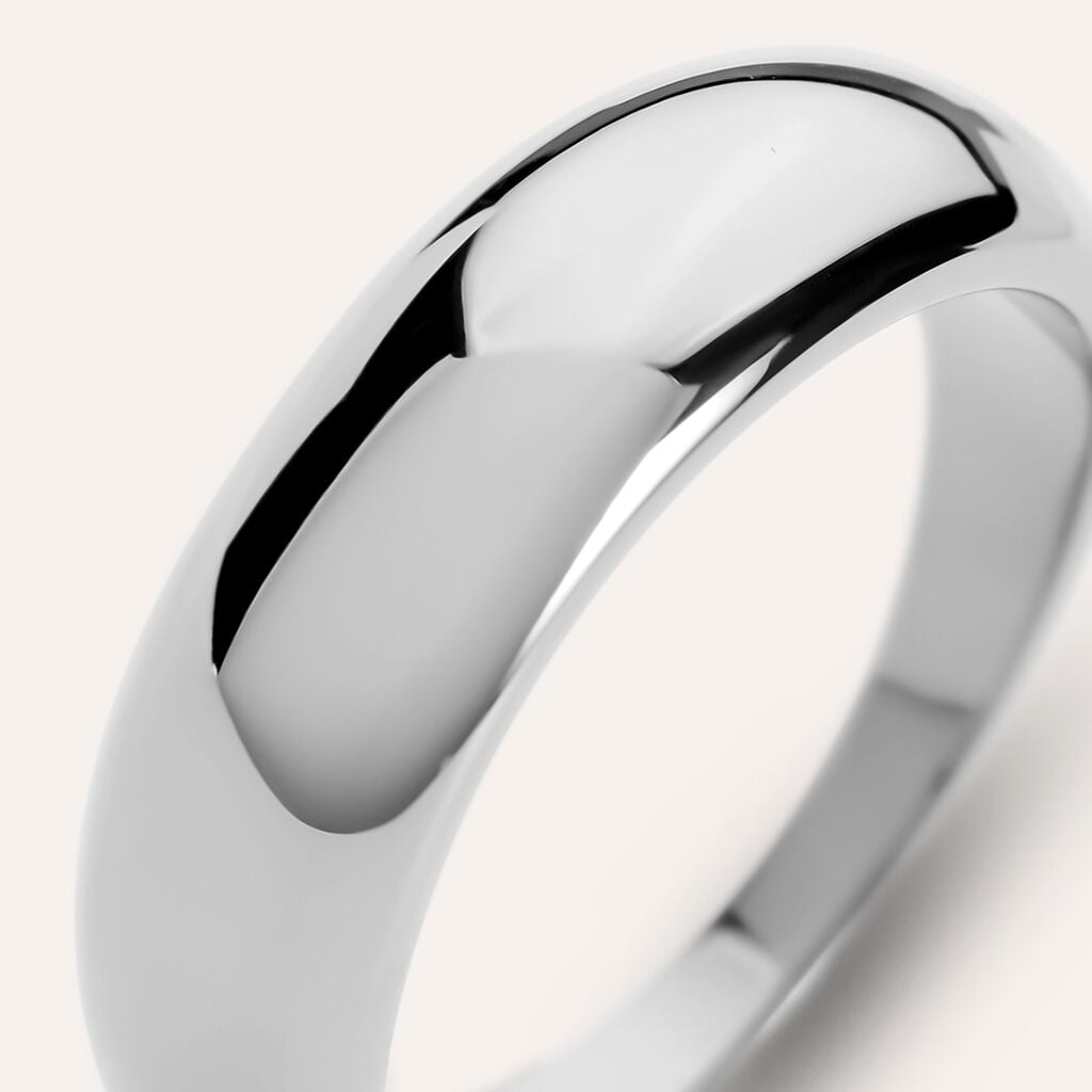 Anello Fascia Moonlight Acciaio