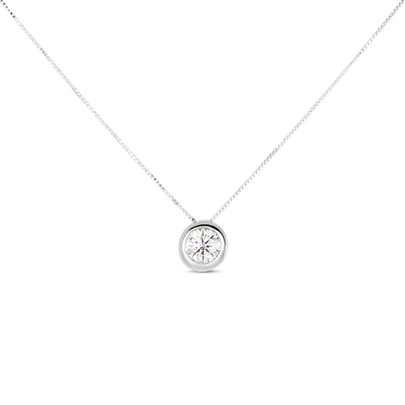 Collana Punto Luce Diamade Oro Bianco Diamante Lab-Grown - Collane Punto Luce Donna | Stroili
