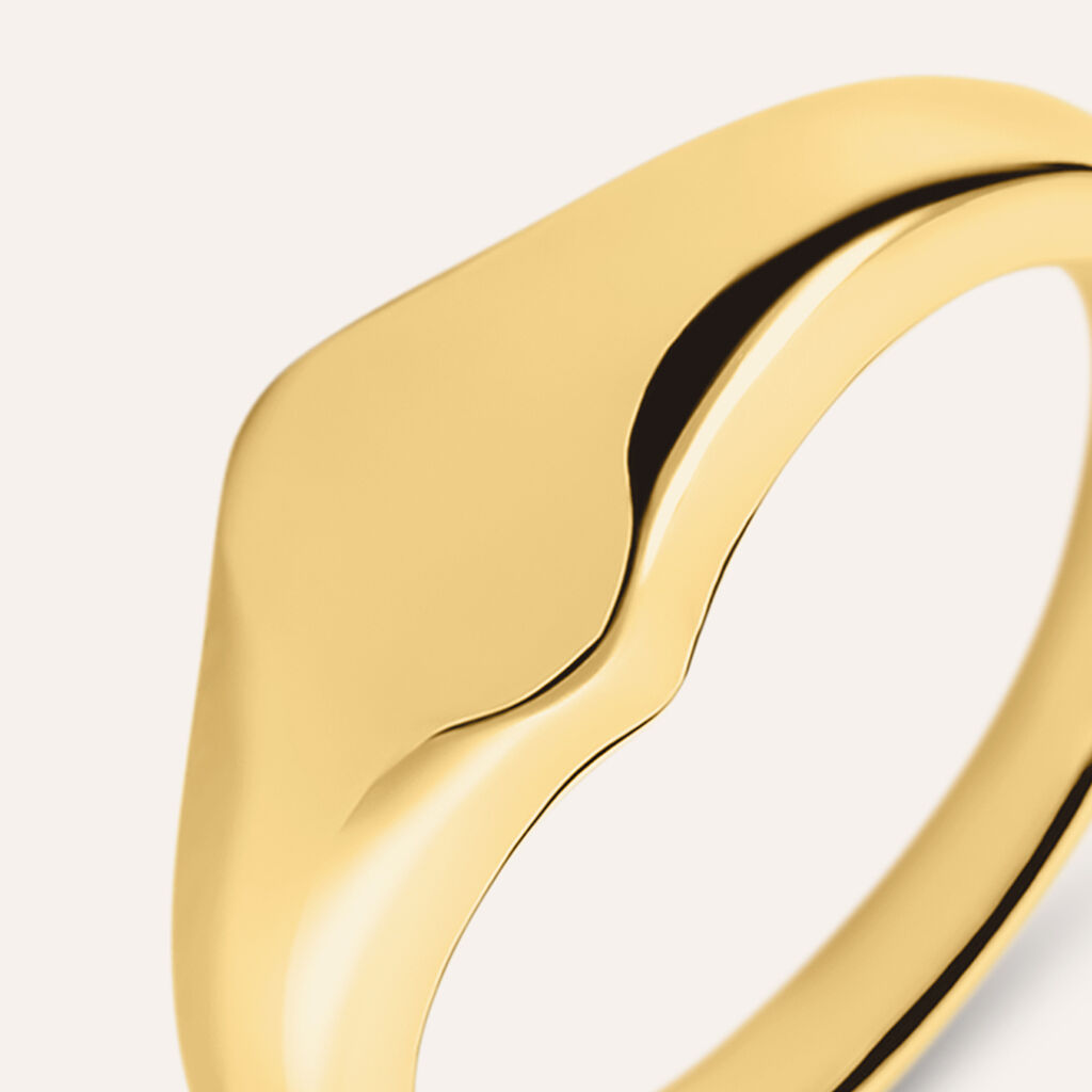 Anello Chevalier Silver Collection Argento Dorato